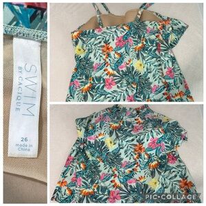 Cacique Tropical Floral Swim Dress - Multicolor